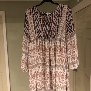 💥 Hayden Aztec Looking Long Sleeve Dress Size L